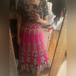 Fully and heavily embellished dress